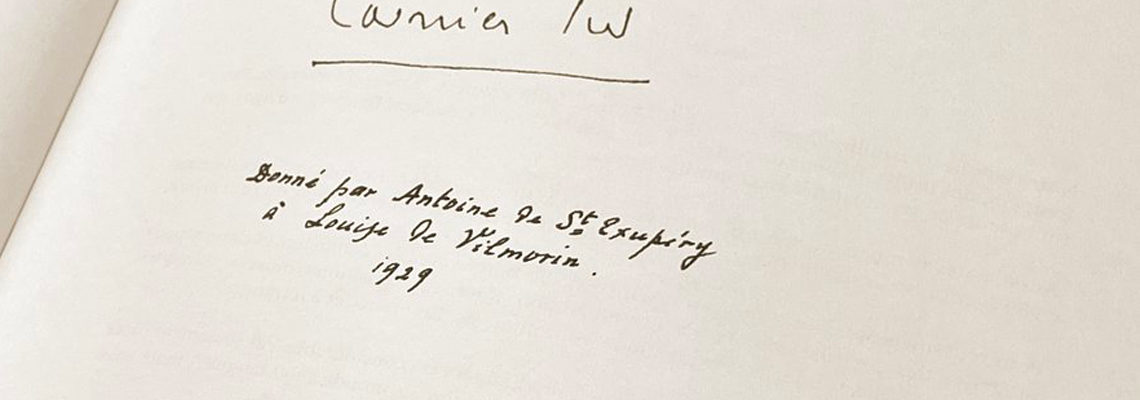 manuscrit courrier sud d'Antoine de Saint-Exupéry